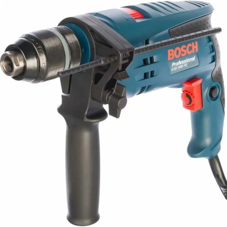 Дрель ударная Bosch GSB 1600 RE 701Вт патрон:быстрозажимной реве...