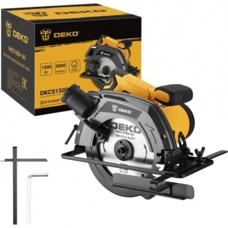 Дисковая (циркулярная) пила DEKO DKCS1500-160 1500Вт, 160мм диск