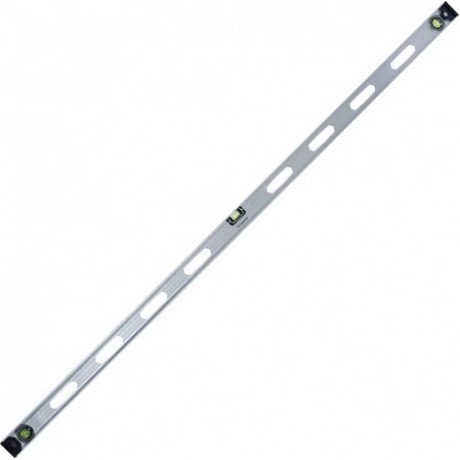 Уровень алюминиевый "Рельс", 1800 мм, 3 глазка (1 поворотный) Ma...