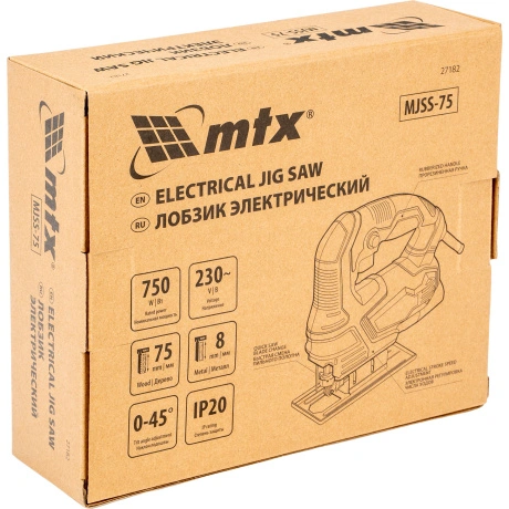 Лобзик электрический MTX 27182, MJSS-75, 750 Вт, 75 мм