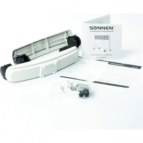 Обогреватель-конвектор SONNEN X-1500, 1500 Вт, напольная/настенная установка, белый, 453495 - фото 3