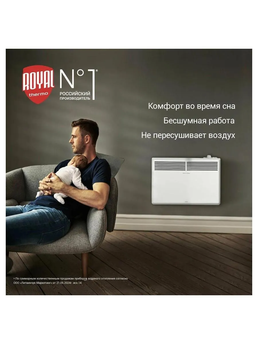 Конвектор электрический Royal Thermo Nero RTCN/M-1500 - фото 9