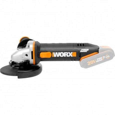 Угловая шлифмашина аккумуляторная WORX 20В, 125мм, без АКБ и ЗУ ...