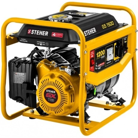Бензиновый генератор STEHER GS-1500, 1200 Вт