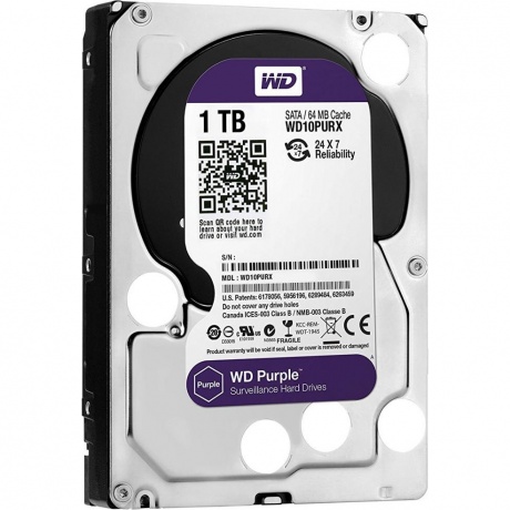 Жёсткий диск WD Purple 1Tb (WD10PURZ) - фото 2