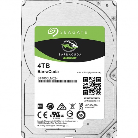 Жесткий диск Seagate BarraCuda 4Tb (ST4000LM024) - фото 1