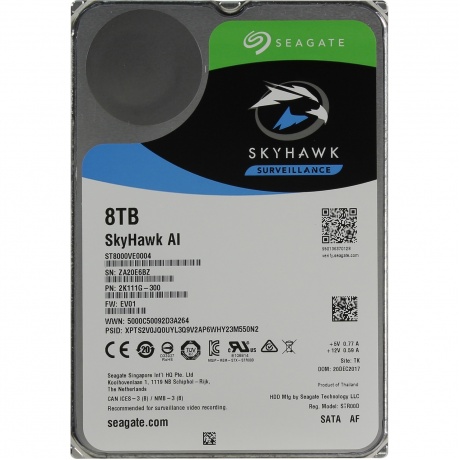 Жесткий диск Seagate SkyHawk AI 8Tb (ST8000VE0004) - фото 2