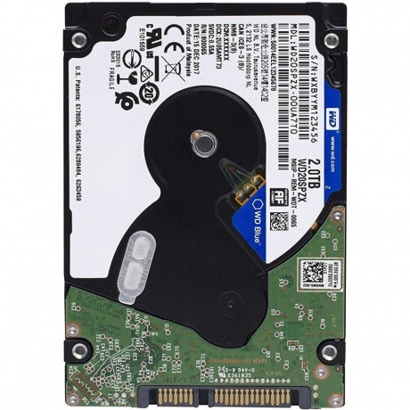 Жёсткий диск WD Blue 2Tb (WD20SPZX) - фото 2