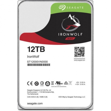 Жесткий диск Seagate HDD 12Tb IronWolf ST12000VN0008 - фото 2