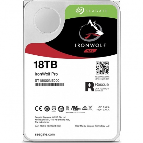 Жесткий диск Seagate Ironwolf Pro 18Tb (ST18000NE000) - фото 4