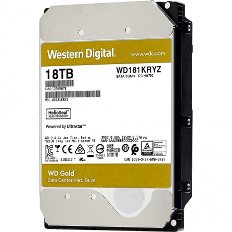 Жесткий диск Western Digital Gold 18Tb (WD181KRYZ) - фото 2