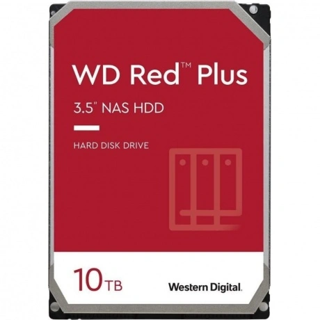 Жесткий диск HDD Western Digital  Red Plus 10Tb (WD101EFBX)
