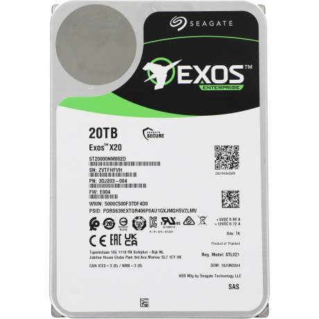 Жесткий диск HDD Seagate 7200RPM 20TB (ST20000NM002D) - фото 2