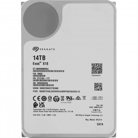 Жесткий диск Seagate SATA-III 14Tb 3.5" (ST14000NM000J) - фото 2