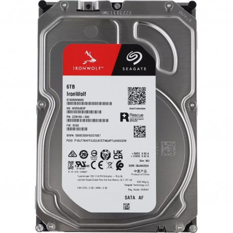 Жесткий диск Seagate IronWolf SATA-III  6TB (ST6000VN006) - фото 4