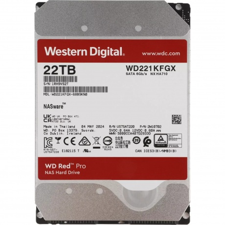 Жесткий диск HDD WD 22TB (WD221KFGX) - фото 3