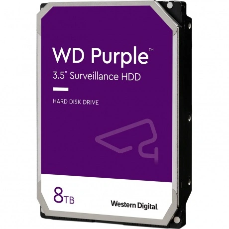 Жесткий диск WD SATA-III 8TB WD85PURZ Surveillance Purple (5640r...