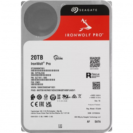 Жесткий диск Seagate SATA-III 20TB ST20000NT001 3.5" - фото 3