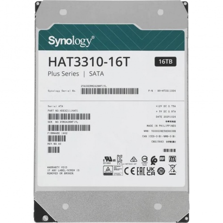 Жесткий диск Synology SATA 16TB (HAT3310-16T) - фото 1