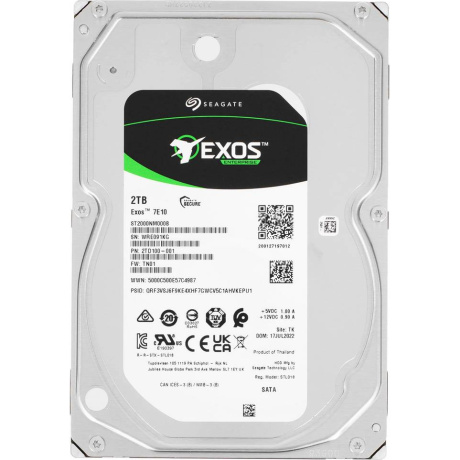 Жесткий диск SATA 2TB 7200RPM 256MB ST2000NM000B SEAGATE - фото 1