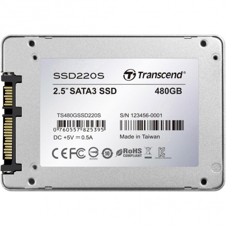Накопитель SSD Transcend SSD220S 480Gb (TS480GSSD220S) - фото 6