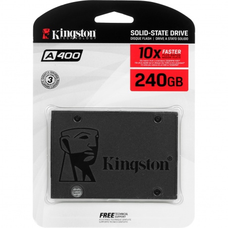 Накопитель SSD Kingston A400 240Gb (SA400S37/240G) - фото 1