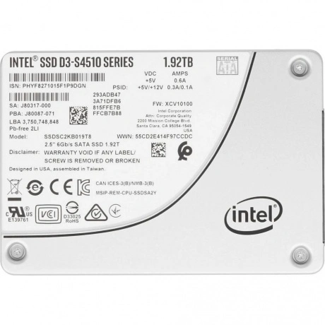 Накопитель SSD Intel D3-S4510 1.9TB (SSDSC2KB019T801)