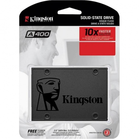 Накопитель SSD Kingston 960Gb (SA400S37/960G) - фото 4