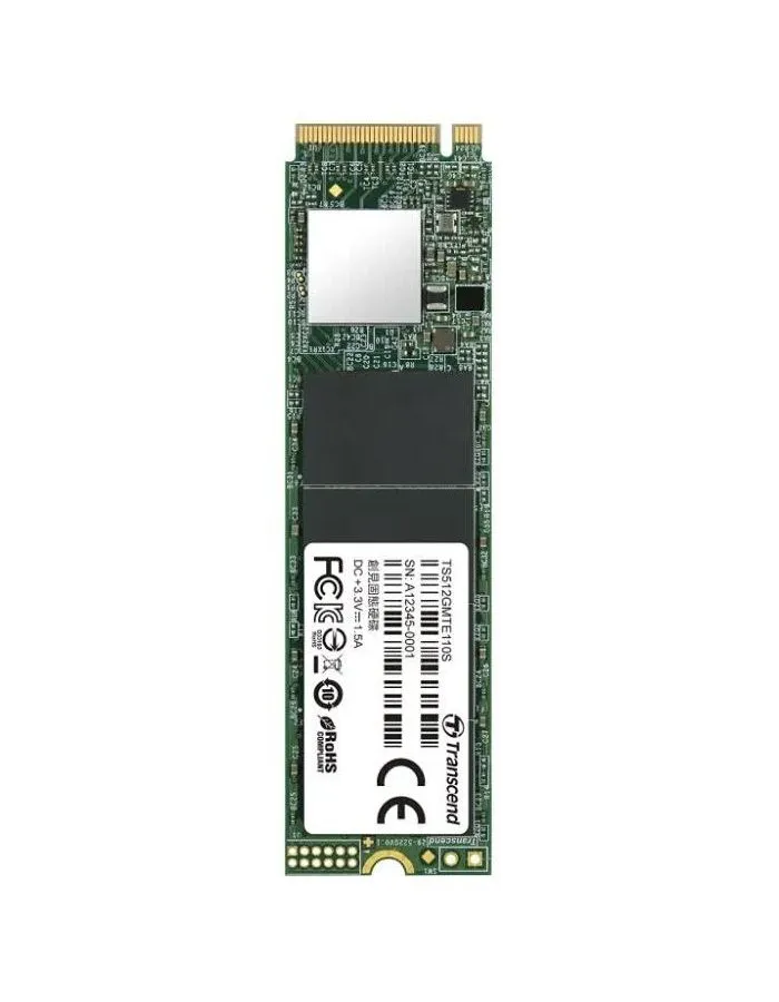 Накопитель SSD Transcend  512GB M.2 2280 (TS512GMTE110S) - фото 1