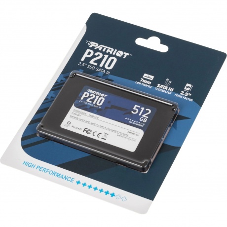 Накопитель SSD Patriot P210 512Gb P210 (P210S512G25) - фото 4
