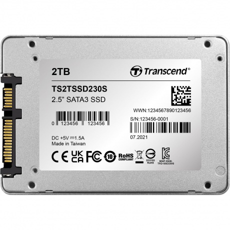 Накопитель SSD Transcend SSD230S 2Tb (TS2TSSD230S) - фото 5