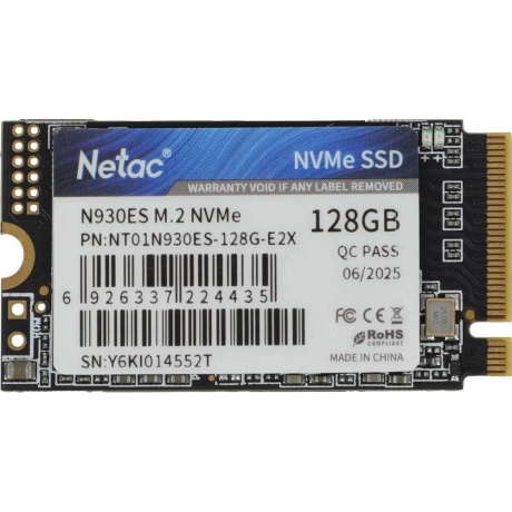 Накопитель SSD Netac N930ES Series 128Gb (NT01N930ES-128G-E2X) - фото 1