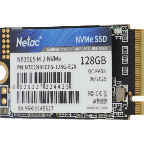 Накопитель SSD Netac N930ES Series 128Gb (NT01N930ES-128G-E2X) - фото 2