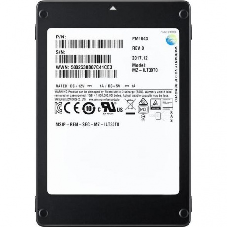 Накопитель SSD Samsung Enterprise PM1643a 1920Gb (MZILT1T9HBJR-00007) - фото 2
