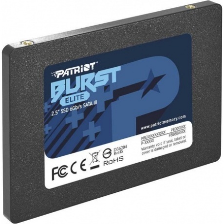 Накопитель SSD Patriot Burst Elite 120Gb (PBE120GS25SSDR) - фото 4
