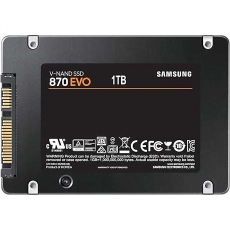 Накопитель SSD Samsung 1Tb 870 EVO (MZ-77E1T0BW) - фото 2