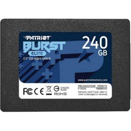 Накопитель SSD Patriot  SATA2.5" 240GB BURST ELITE PBE240GS25SSD...