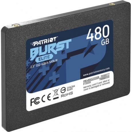 Накопитель SSD Patriot  SATA2.5" 480GB BURST E PBE480GS25SSDR - фото 3