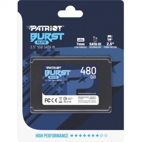 Накопитель SSD Patriot  SATA2.5" 480GB BURST E PBE480GS25SSDR - фото 6