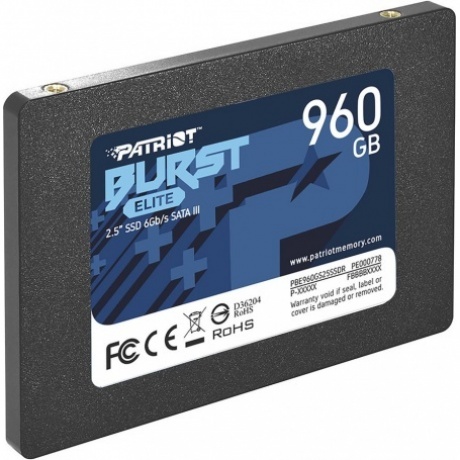 Накопитель SSD Patriot Burst Elite 960Gb (PBE960GS25SSDR) - фото 3