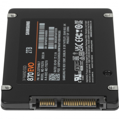 Накопитель SSD Samsung 2TB 870 EVO (MZ-77E2T0BW) - фото 3