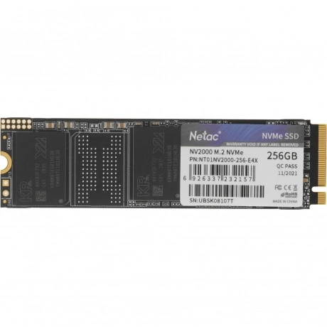 Накопитель SSD Netac M.2 2280 NV2000 NVMe PCIe 256GB (NT01NV2000...