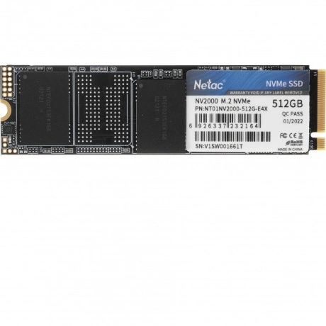 Накопитель SSD Netac M.2 2280 NV2000 NVMe PCIe 512GB (NT01NV2000...