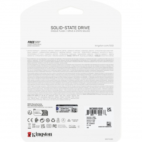 Накопитель SSD Kingston KC3000 1.0Tb (SKC3000S/1024G) - фото 4