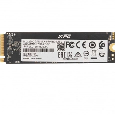 Накопитель SSD A-Data Gammix S70 Blade 2048GB (AGAMMIXS70B-2T-CS...