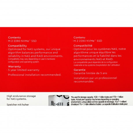 Накопитель SSD Western Digital 4TB Red (WDS400T1R0C) - фото 7