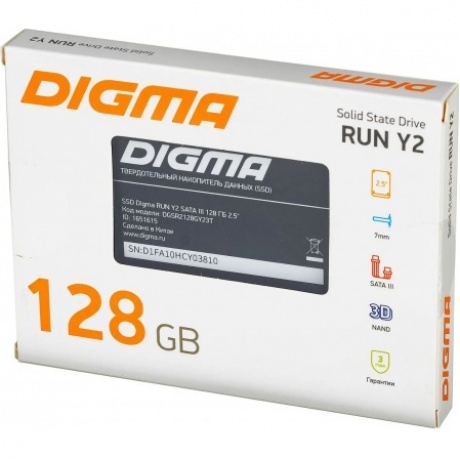 Накопитель SSD Digma SATA III 128Gb (DGSR2128GY23T) - фото 6