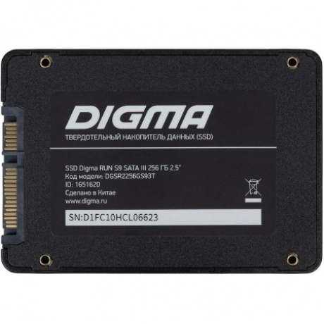 Накопитель SSD Digma SATA III 256Gb (DGSR2256GS93T) - фото 2