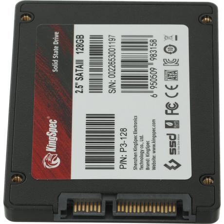 Накопитель SSD Kingspec SATA III 128Gb (P3-128) - фото 11