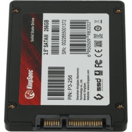 Накопитель SSD Kingspec SATA III 256Gb (P3-256) - фото 6